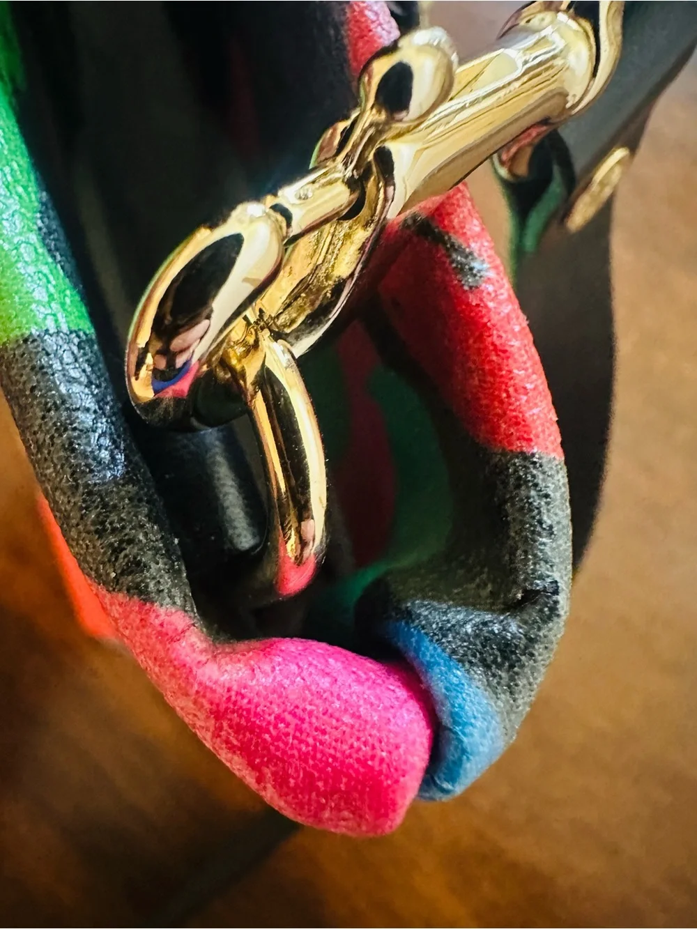 VTG Dooney & Bourke Wonder Ducks Satchel Bag- Rare Y2K Rainbow